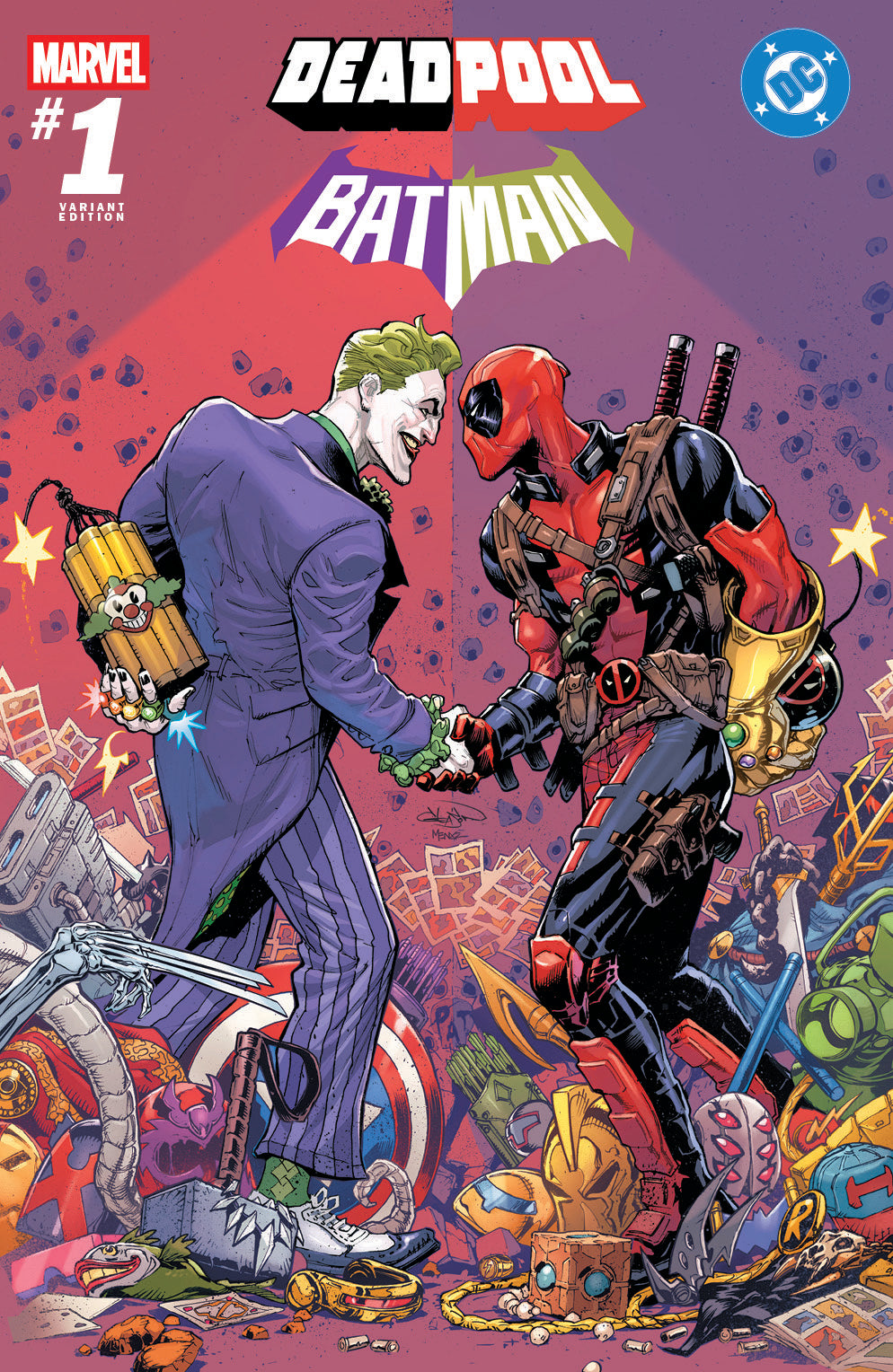 MARVEL DC DEADPOOL BATMAN #1 PATRICK GLEASON Variant & GREG