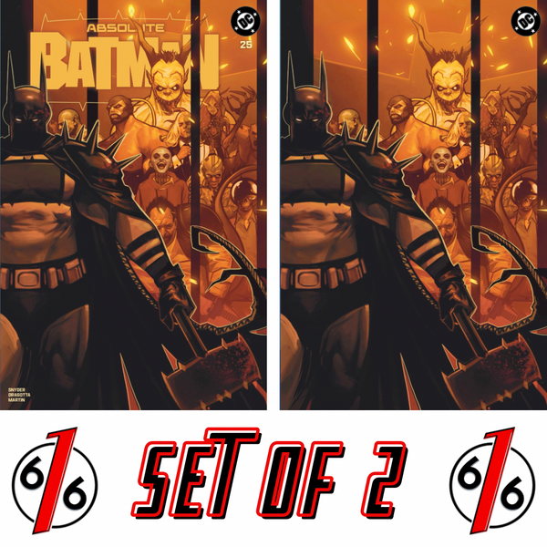 ABSOLUTE BATMAN #25 FRANCESCO TOMASELLI 616 COMICS Trade Dress & Virgin Variant AB Set LTD 1000