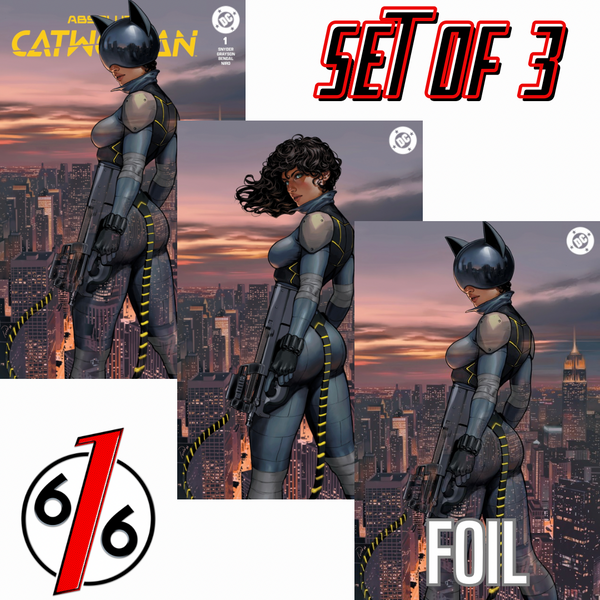 ABSOLUTE CATWOMAN #1 IVAN TALAVERA 616 COMICS Trade Dress & Virgin & FOIL Variant ABC Set LTD 1000