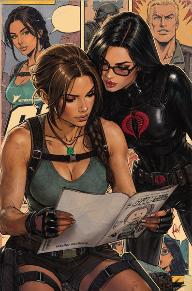 GI JOE TOMB RAIDER #2 CEDRIC POULAT 616 COMICS Virgin Variant A LTD 750