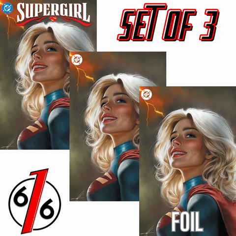 SUPERGIRL #3 CARLA COHEN 616 Trade & Virgin & Foil Variant Set Of 3 LTD 1000