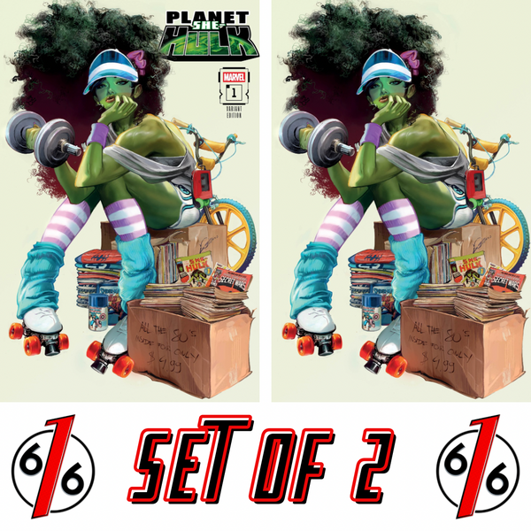 PLANET SHE-HULK #1 ALEXANDER LOZANO 616 Trade Dress & Virgin Variant Set LTD 1000