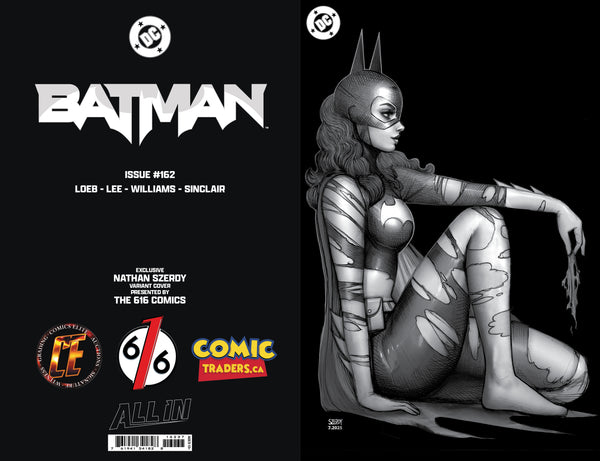 BATMAN #162 NATHAN SZERDY 616 B&W Virgin Tattoo Variant B LTD 1000