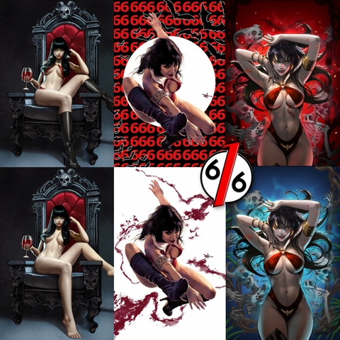 VAMPIRELLA #666 TALAVERA LEIRIX TURINI 616 Virgin Variant Set LTD 333 COA