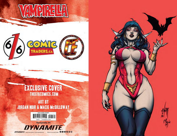 VAMPIRELLA #4 (2026) JORDAN NOIR 616 COMICS Virgin Variant B LTD 500
