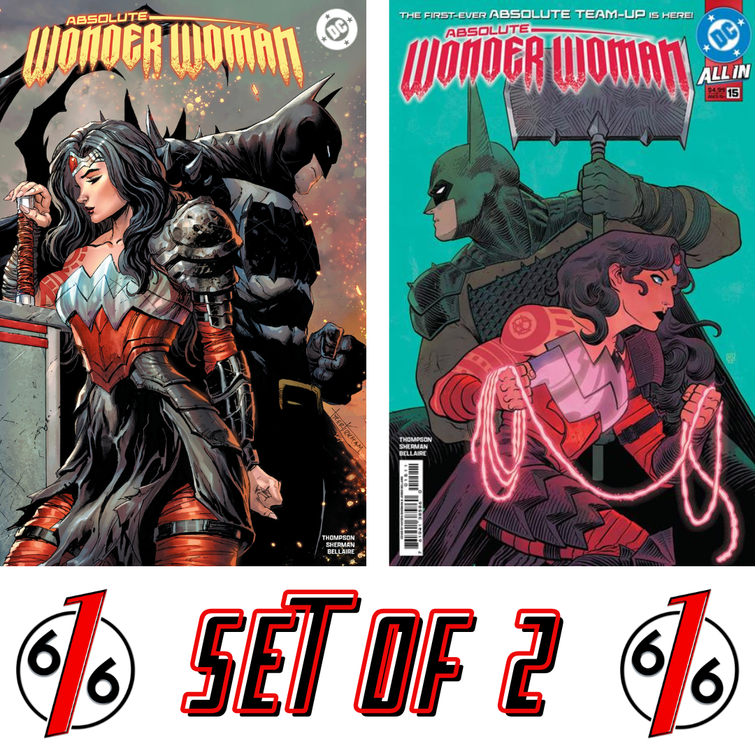ABSOLUTE WONDER WOMAN #15 TYLER KIRKHAM 616 & SHERMAN Variant Set LTD 3000