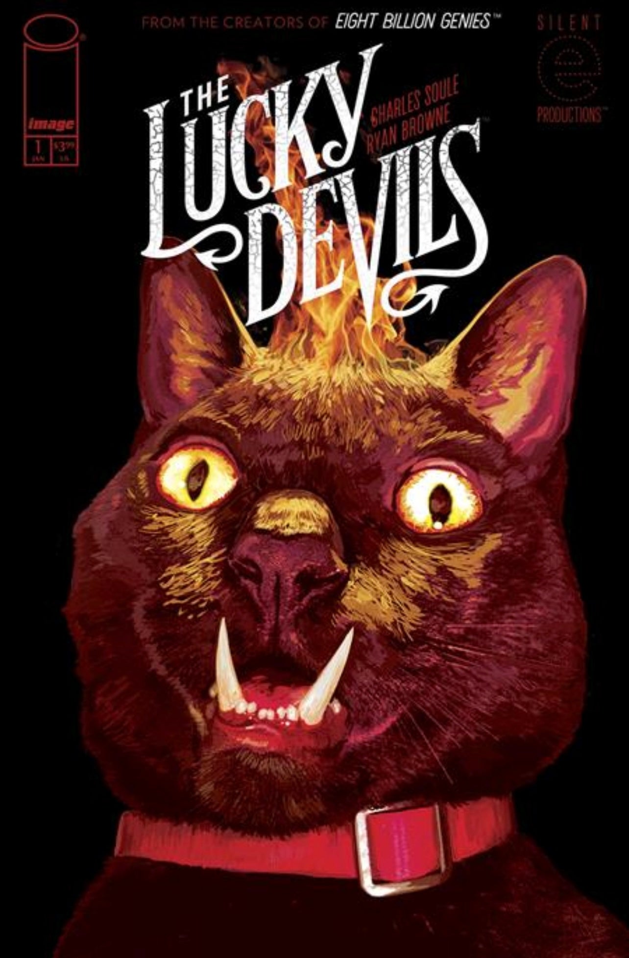 LUCKY DEVILS #1 RYAN BROWNE GLITTER 1:25 Ratio Variant Cvr D