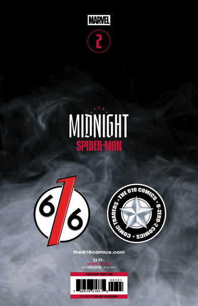 MIDNIGHT SPIDER-MAN #2 KAARE ANDREWS 616 COMICS Trade Dress & Virgin Variant AB Set LTD 1000