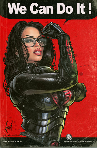 GI JOE REAL AMERICAN HERO #326 CEDRIC POULAT 616 COMICS Virgin & FOIL Variant Set LTD 750