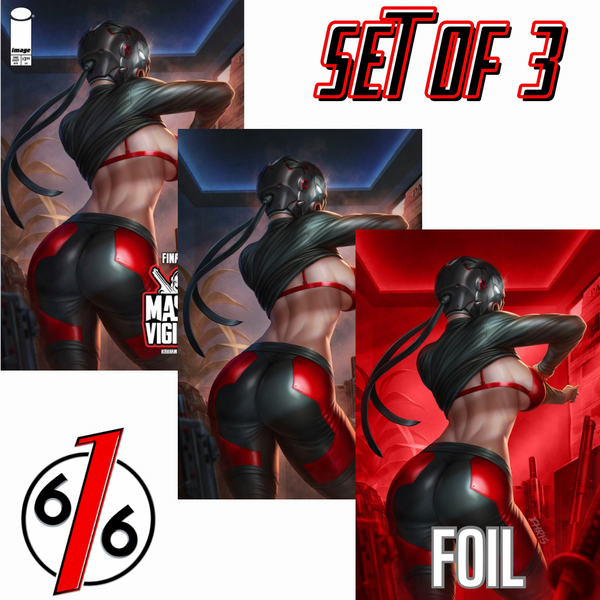 FINAL BOSS MASKED VIGILANTE #1 CHRIS NG 616 COMICS Trade Dress & Virgin & Virgin FOIL Variant ABC Set LTD 500