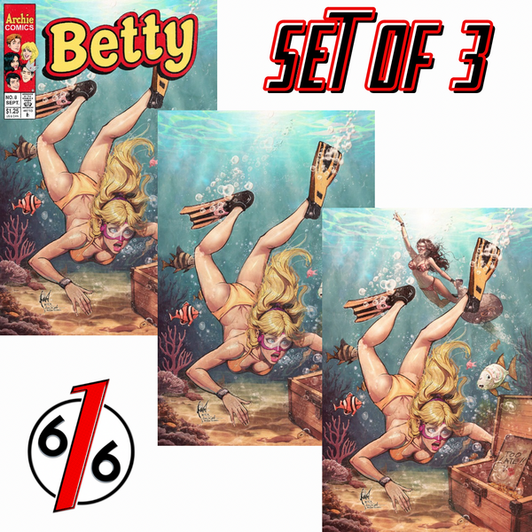 BETTY #8 FACSIMILE CEDRIC POULAT 616 Comics Homage Variant Set ABC LTD 250