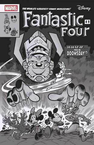 FANTASTIC FOUR #1 PASTROVICCHIO B&W Disney What If 1:100 Ratio Variant