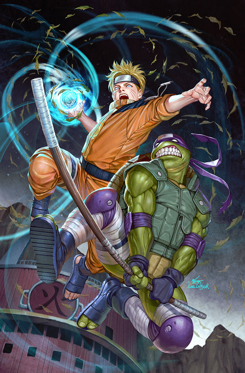 TEENAGE MUTANT NINJA TURTLES X NARUTO 2 INHYUK LEE 616 MEGACON Night Virgin Variant LTD 600