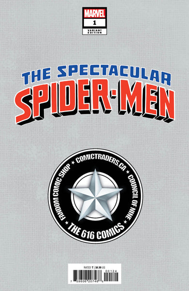 SPECTACULAR SPIDER-MEN #1 DERRICK CHEW 616 Variant & MARQUEZ FOIL Cover