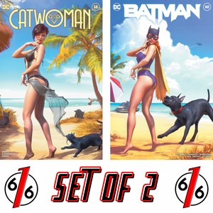 CATWOMAN & BATGIRL TIAGO DA SILVA 616 COPPERTONE Variant Set LTD 3000