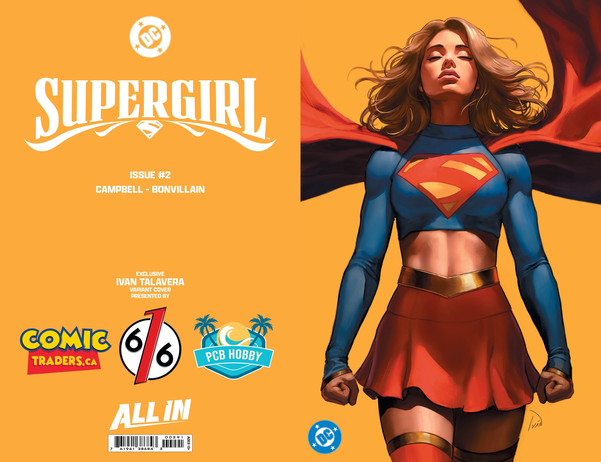 SUPERGIRL #2 IVAN TALAVERA 616 Comics Virgin FOIL Variant C LTD
