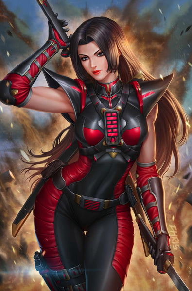 GI JOE REAL AMERICAN HERO #325 CHRIS NG 616 COMICS Virgin & FOIL Variant AB Set LTD 750