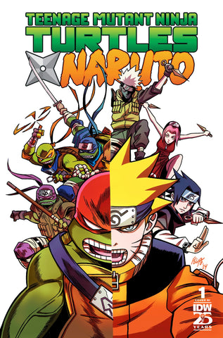 TEENAGE MUTANT NINJA TURTLES X NARUTO 1 FELIPE SMITH 1:25 Ratio Variant