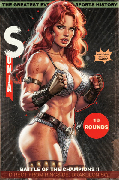 RED SONJA SHE DEVIL WITH A SWORD #1 CEDRIC POULAT 616 COMICS Virgin Variant A LTD 500