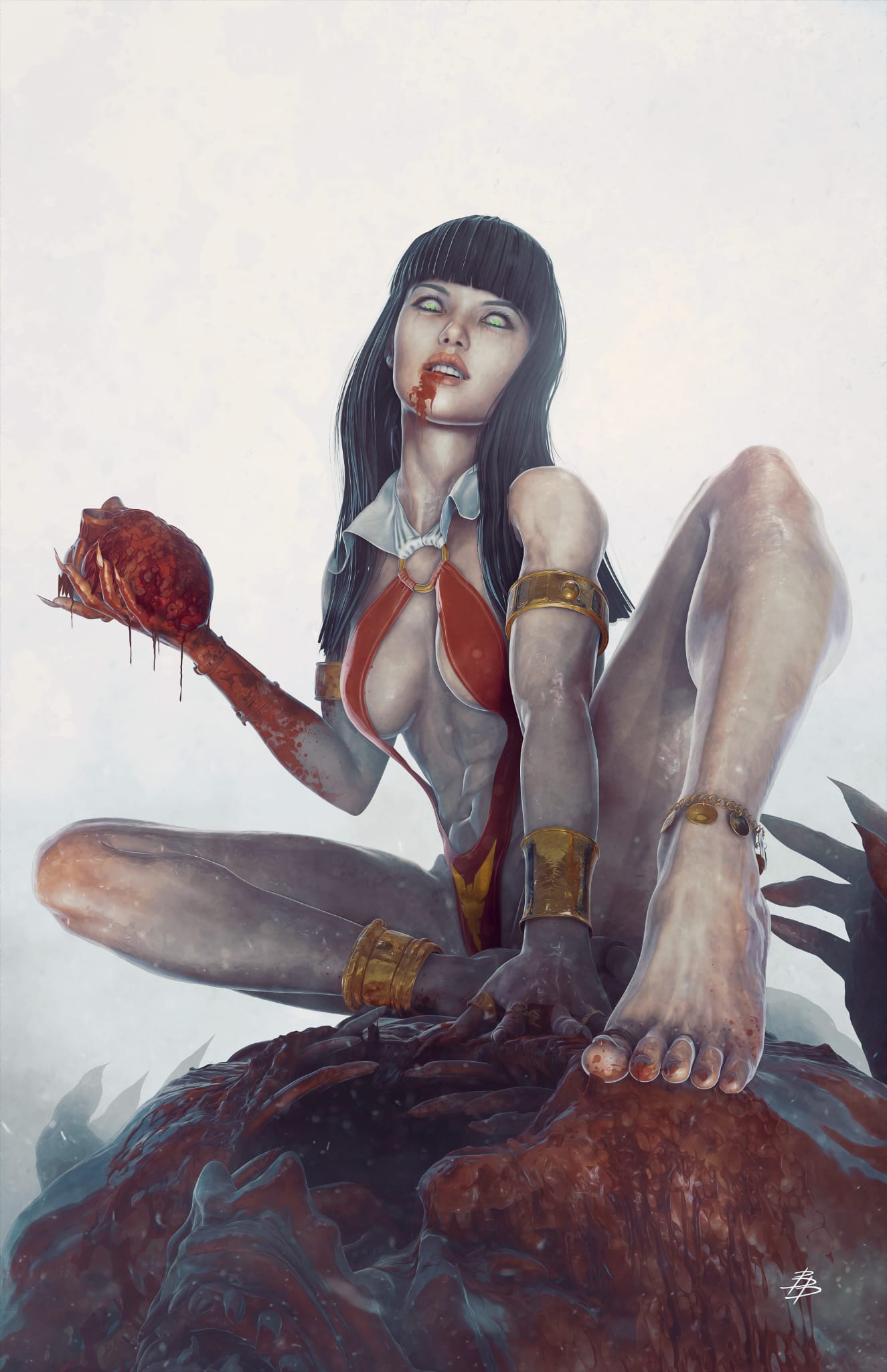 VAMPIRELLA DARK REFLECTIONS 1 BARENDS 616 Virgin Variant A LTD 500