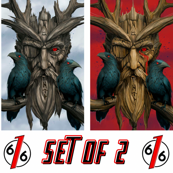 ODIN #1 SHELDON BUECKERT Virgin Card Stock Variant AB Set LTD 500