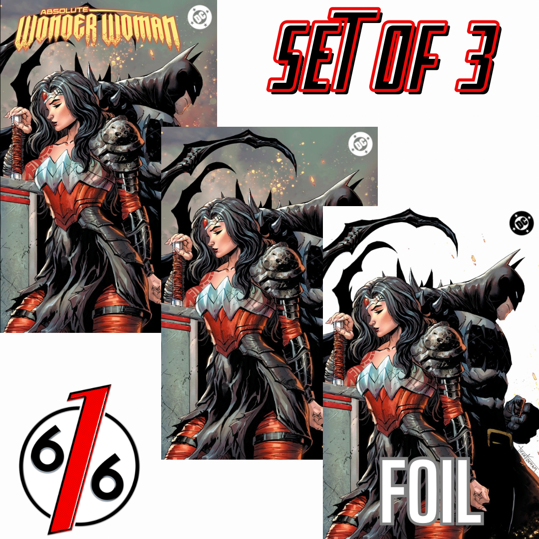 ABSOLUTE WONDER WOMAN #15 TYLER KIRKHAM 616 COMICS Trade Dress & Virgin & FOIL Variant ABC Set LTD 1000