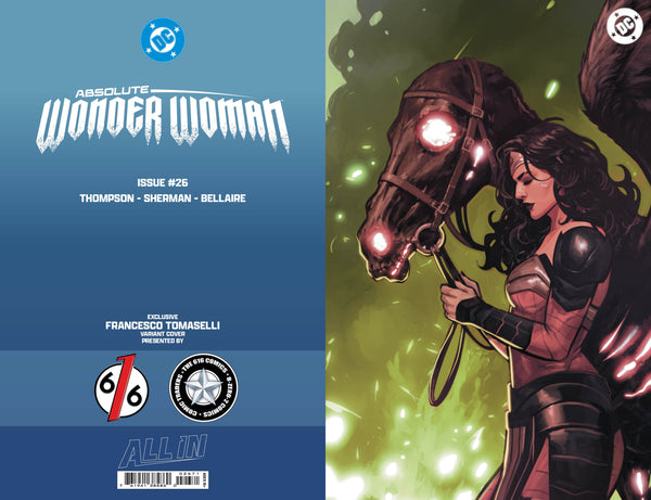 ABSOLUTE WONDER WOMAN #26 FRANCESCO TOMASELLI 616 COMICS FOIL Virgin Variant C LTD 1000