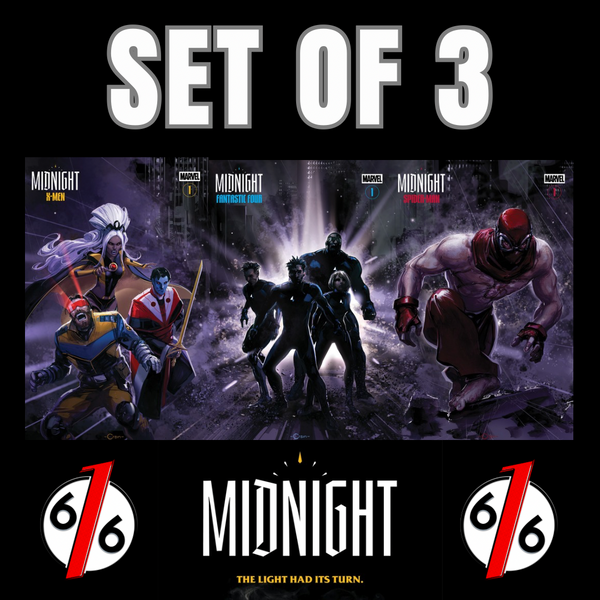 MIDNIGHT SPIDER-MAN & X-MEN & FANTASTIC FOUR #1 CLAYTON CRAIN CONNECTING SET