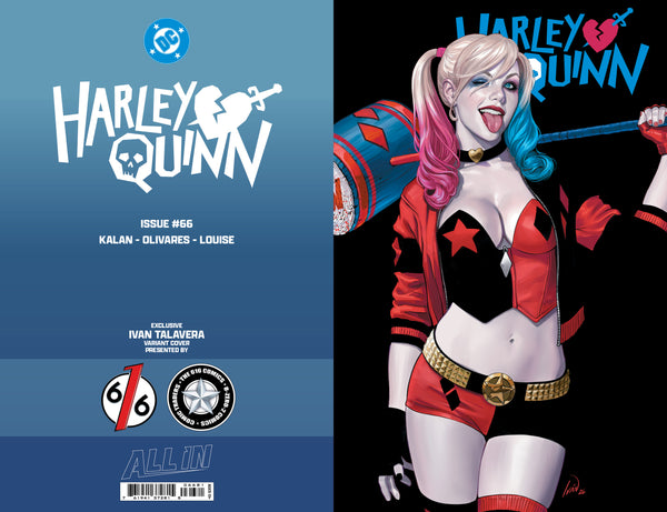 HARLEY QUINN #66 IVAN TALAVERA 616 COMICS Trade Dress Variant A LTD 3000