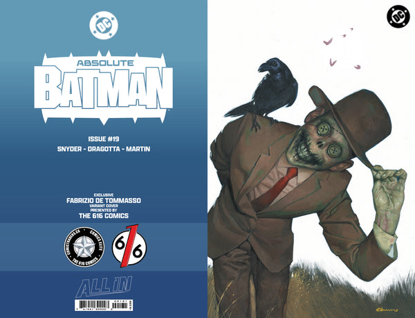 ABSOLUTE BATMAN #19 FABRIZIO DE TOMMASO 616 COMICS Virgin FOIL Variant CD Set LTD 1000