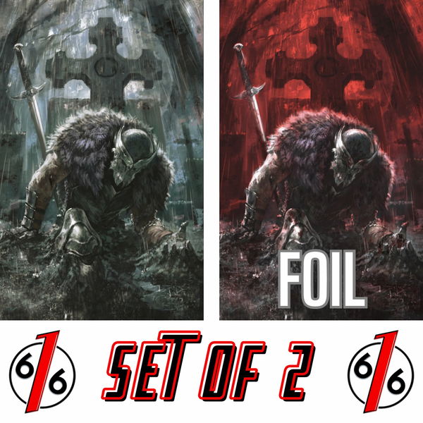 CORPSE KNIGHT #1 SKAN 616 COMICS Virgin & Virgin FOIL Homage Variant AB Set LTD 500