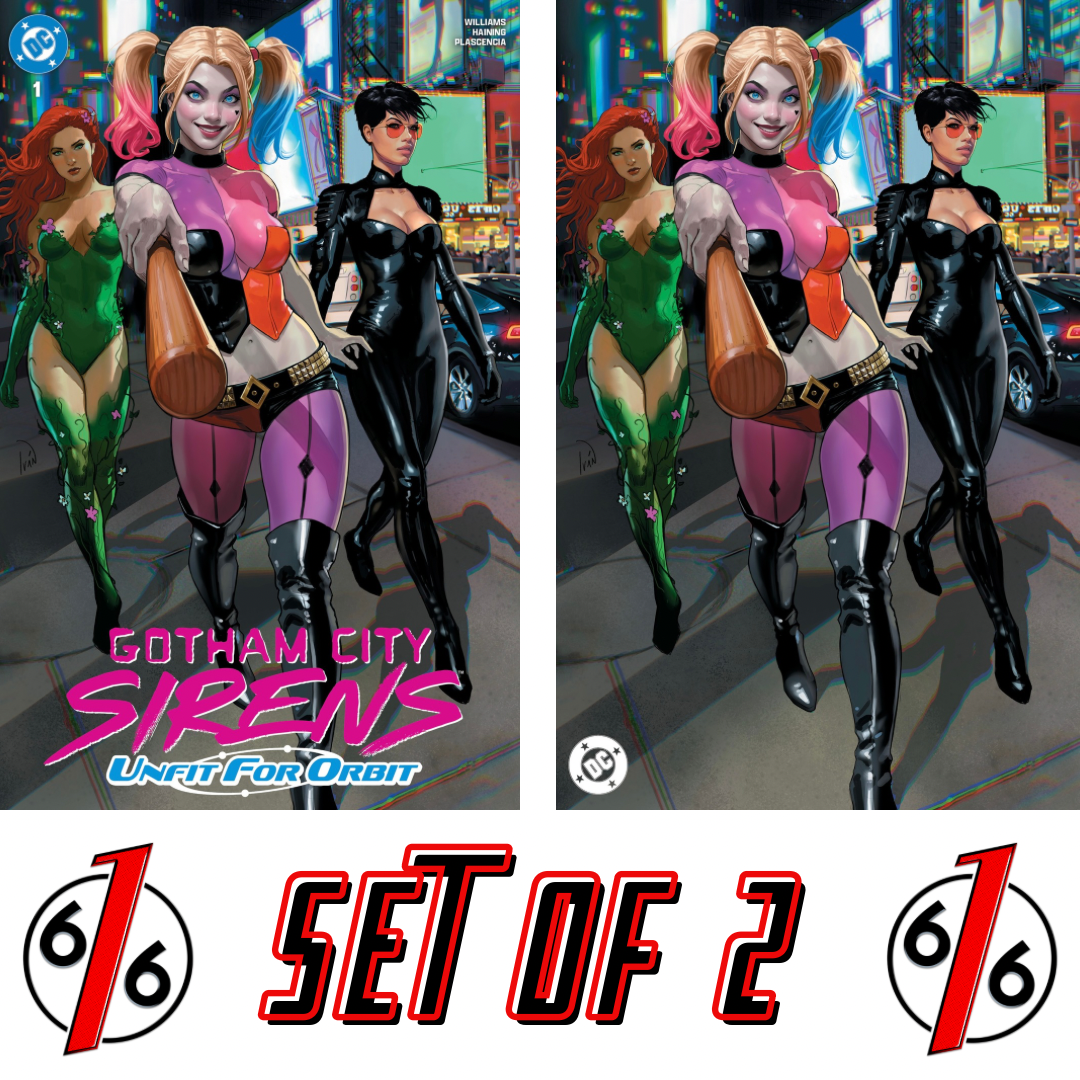 GOTHAM CITY SIRENS #1 TALAVERA 616 Trade Dress & Virgin Variant Set LTD 1000