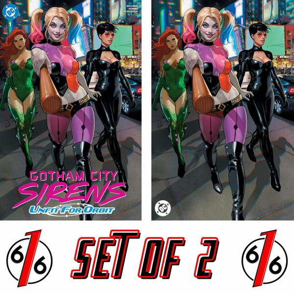 GOTHAM CITY SIRENS #1 TALAVERA 616 Trade Dress & Virgin Variant Set LTD 1000