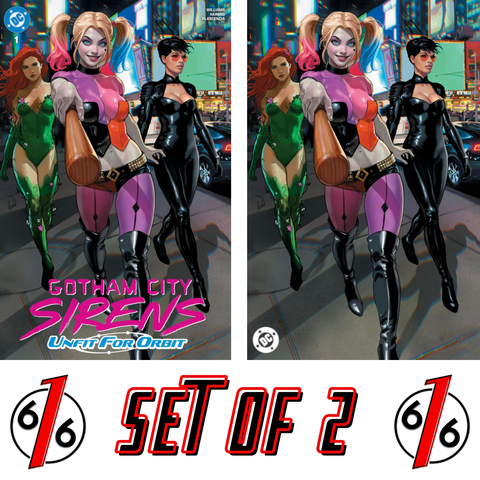 GOTHAM CITY SIRENS #1 TALAVERA 616 Trade Dress & Virgin Variant Set LTD 1000