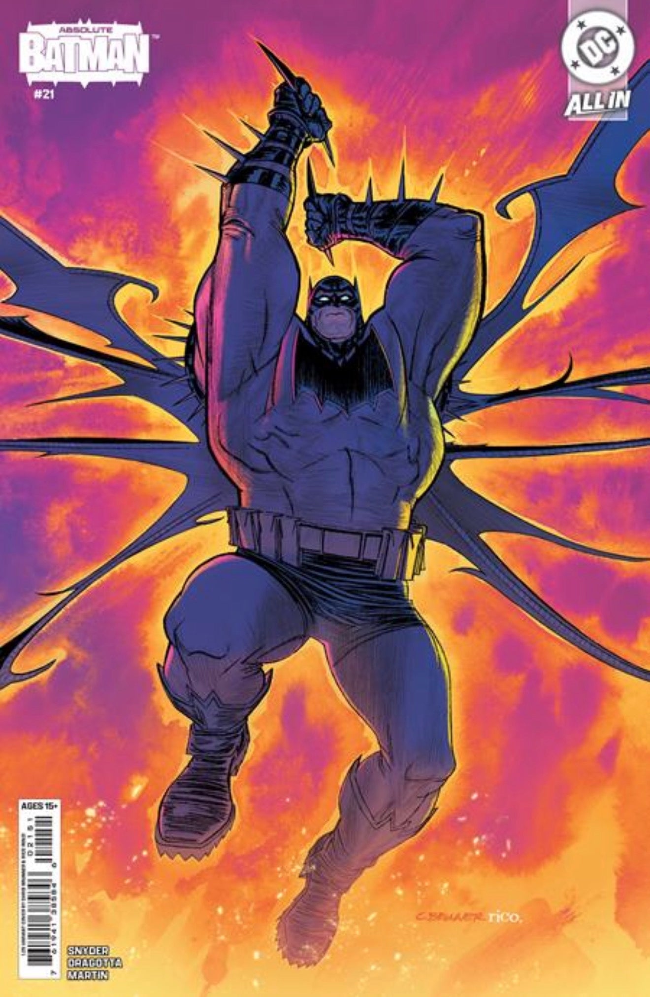 ABSOLUTE BATMAN #21 CHRIS BRUNNER 1:25 Card Stock Ratio Variant