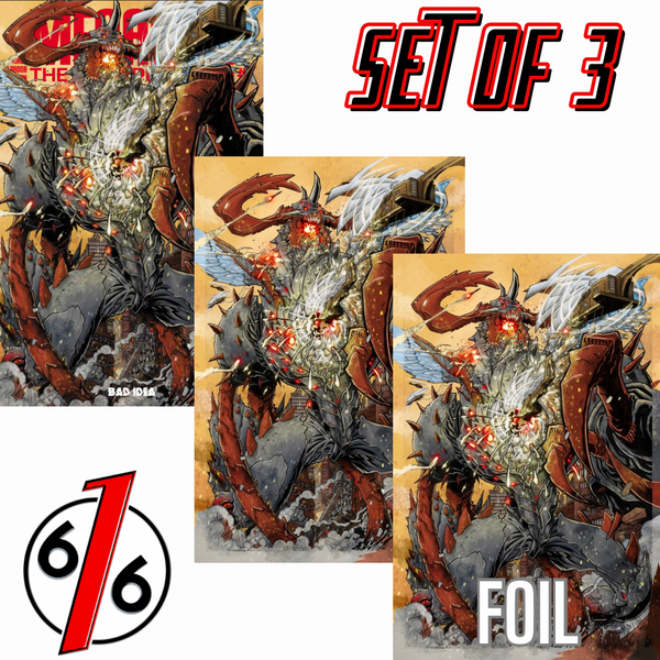 OLYMPUS SAGA MEGALITH #1 MATT DALTON 616 COMICS Trade Dress & Virgin & FOIL Variant ABC Set LTD 500