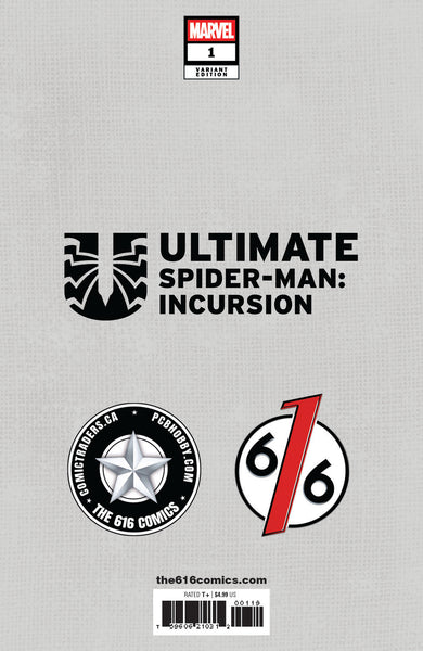 ULTIMATE SPIDER-MAN INCURSION #1 TYLER KIRKHAM 616 Trade Dress & Virgin Variant Set LTD 1000