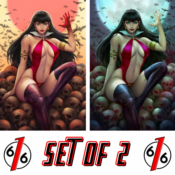 VAMPIRELLA #9 ERIC WEIJIC CHEN 616 COMICS Virgin Variant AB Set LTD 500