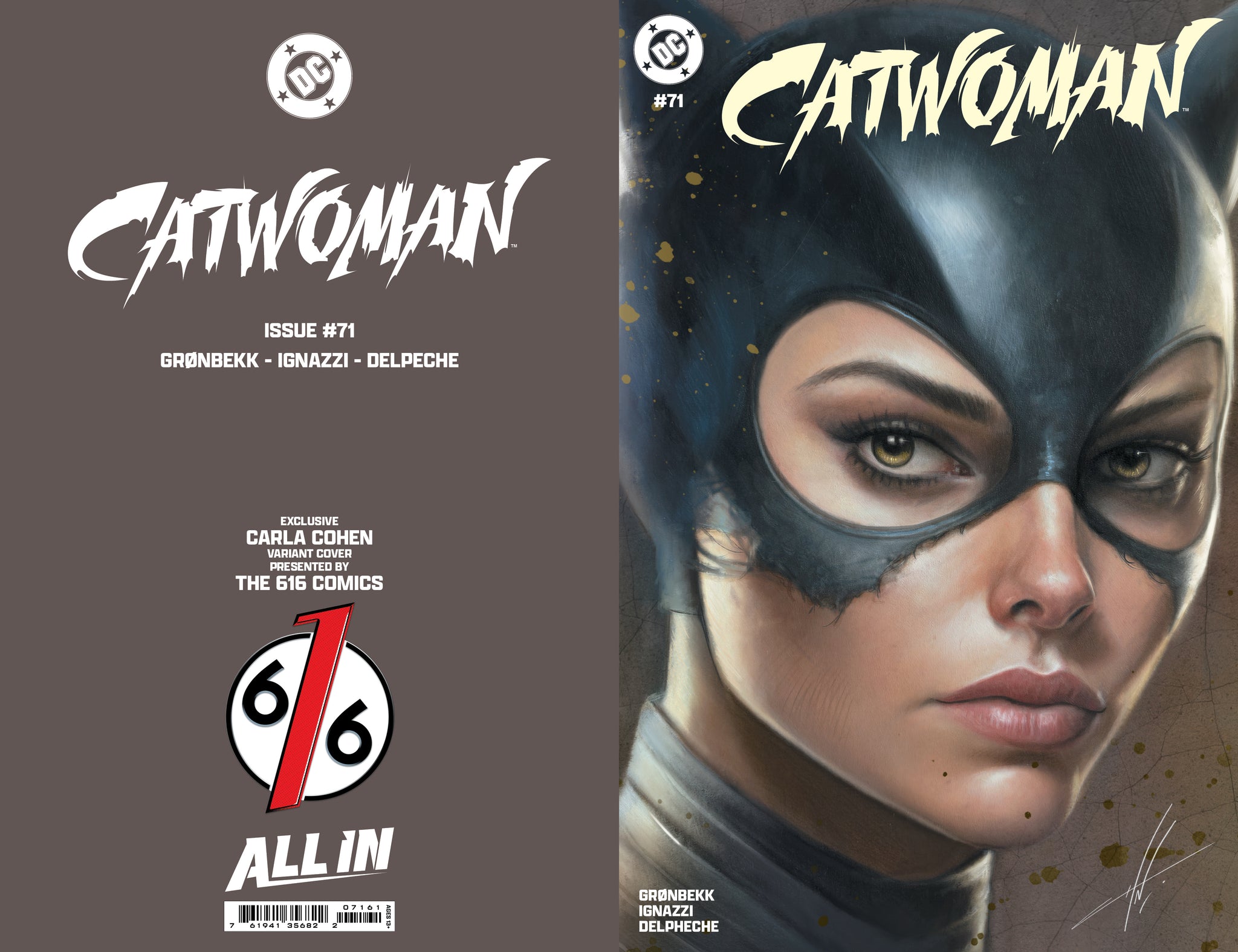 CATWOMAN #71 CARLA COHEN 616 Trade & Virgin & Virgin FOIL Variant