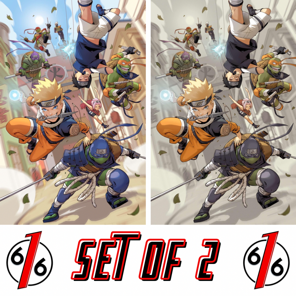 TEENAGE MUTANT NINJA TURTLES X NARUTO 1 EJIKURE Variant AB Set LTD TEENAGE MUTANT NINJA TURTLES X NARUTO 1 EJIKURE Variant AB Set LTD