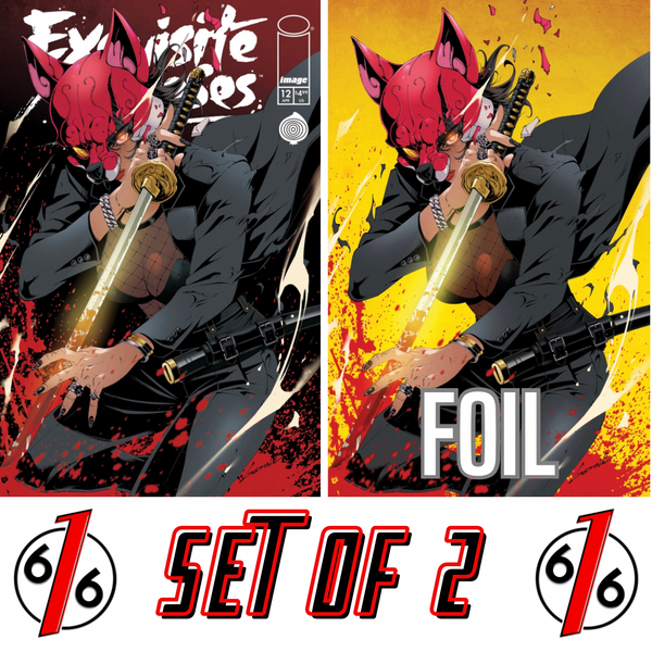 EXQUISITE CORPSES #12 GODTAIL 616 COMICS Trade Dress & Virgin FOIL Variant AB Set LTD 500