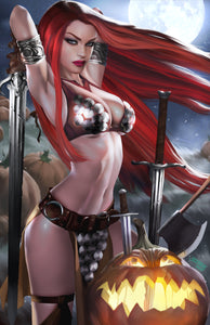 RED SONJA 15 JOSH BURNS 616 HALLOWEEN Virgin Variant A LTD 500