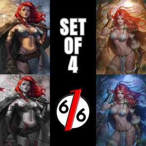 RED SONJA DEATH & THE DEVIL 1 EJIKURE & CHRIS NG 616 Virgin Variant Set LTD 500