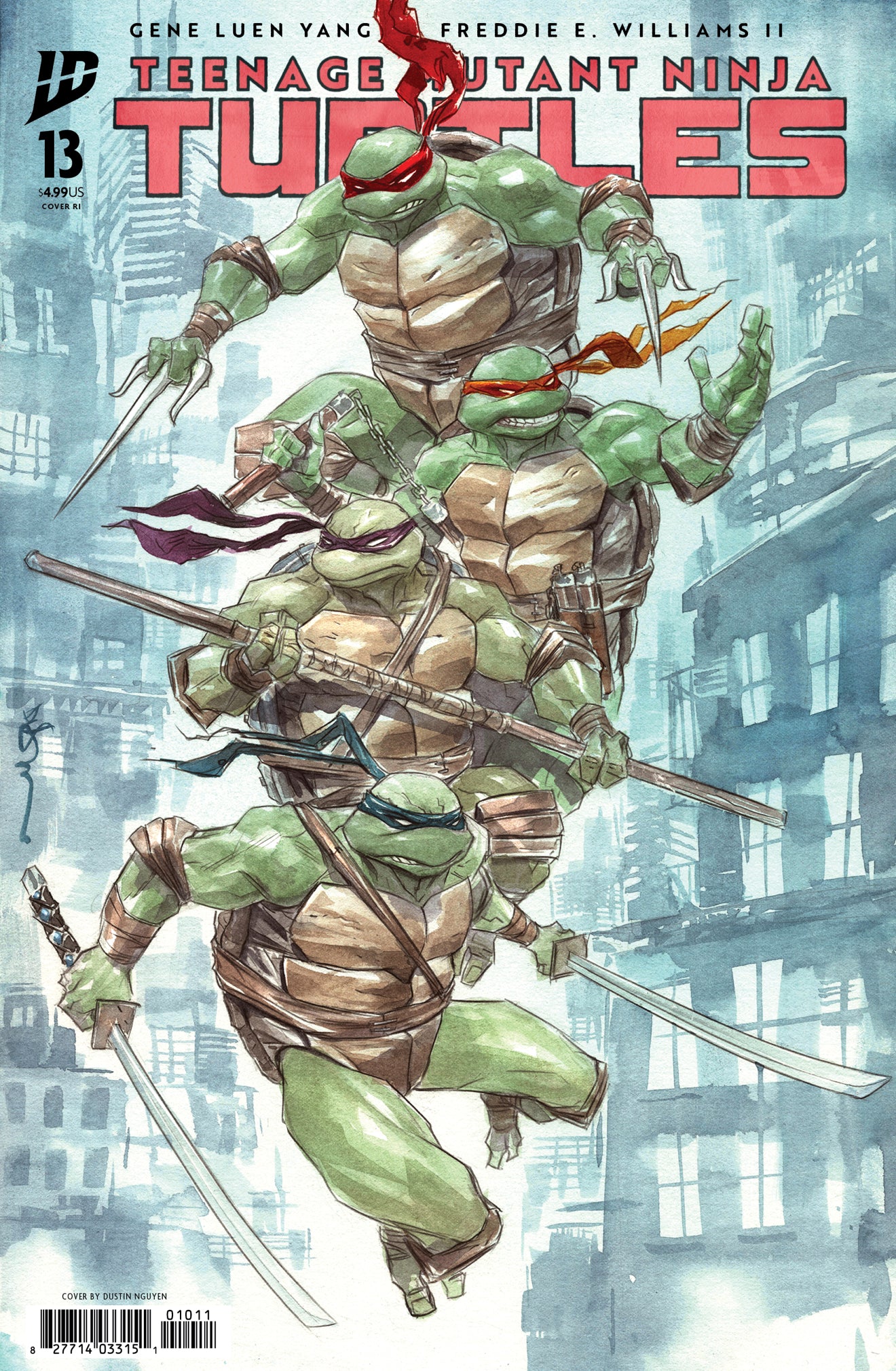 TEENAGE MUTANT NINJA TURTLES #13 DUSTIN NGUYEN 1:100 Ratio Variant