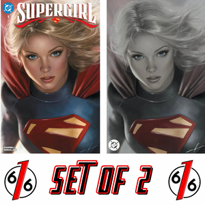 SUPERGIRL #1 CARLA COHEN 616 COMICS Trade Dress & Virgin Variant Set LTD 1500