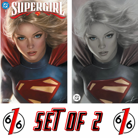 SUPERGIRL #1 CARLA COHEN 616 COMICS Trade Dress & Virgin Variant Set LTD 1500