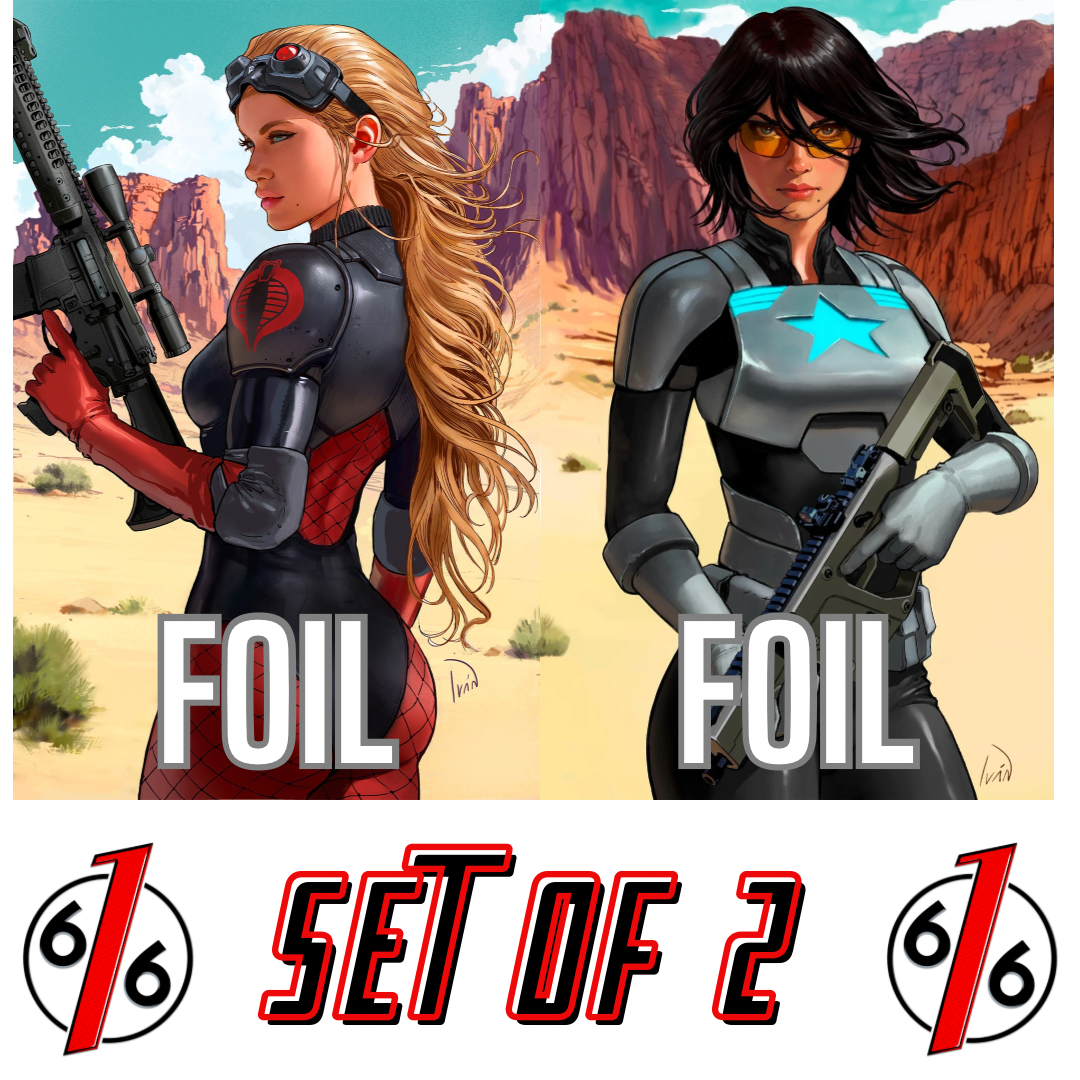 GI JOE #6-7 IVAN TALAVERA 616 COMICS Virgin FOIL Connecting Variant Set LTD 750