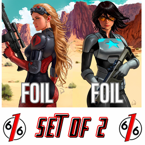 GI JOE #6-7 IVAN TALAVERA 616 COMICS Virgin FOIL Connecting Variant Set LTD 750