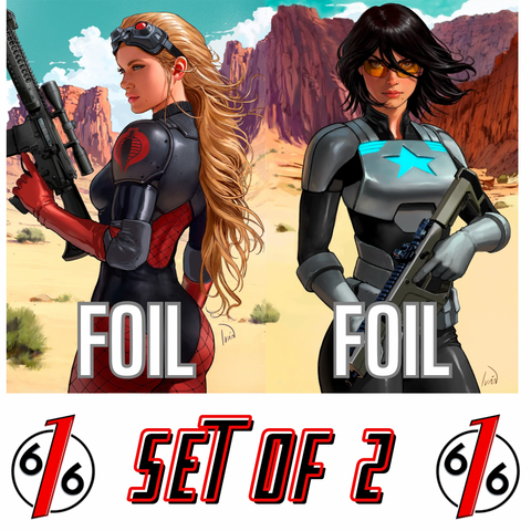 GI JOE #6-7 IVAN TALAVERA 616 COMICS Virgin FOIL Connecting Variant Set LTD 750