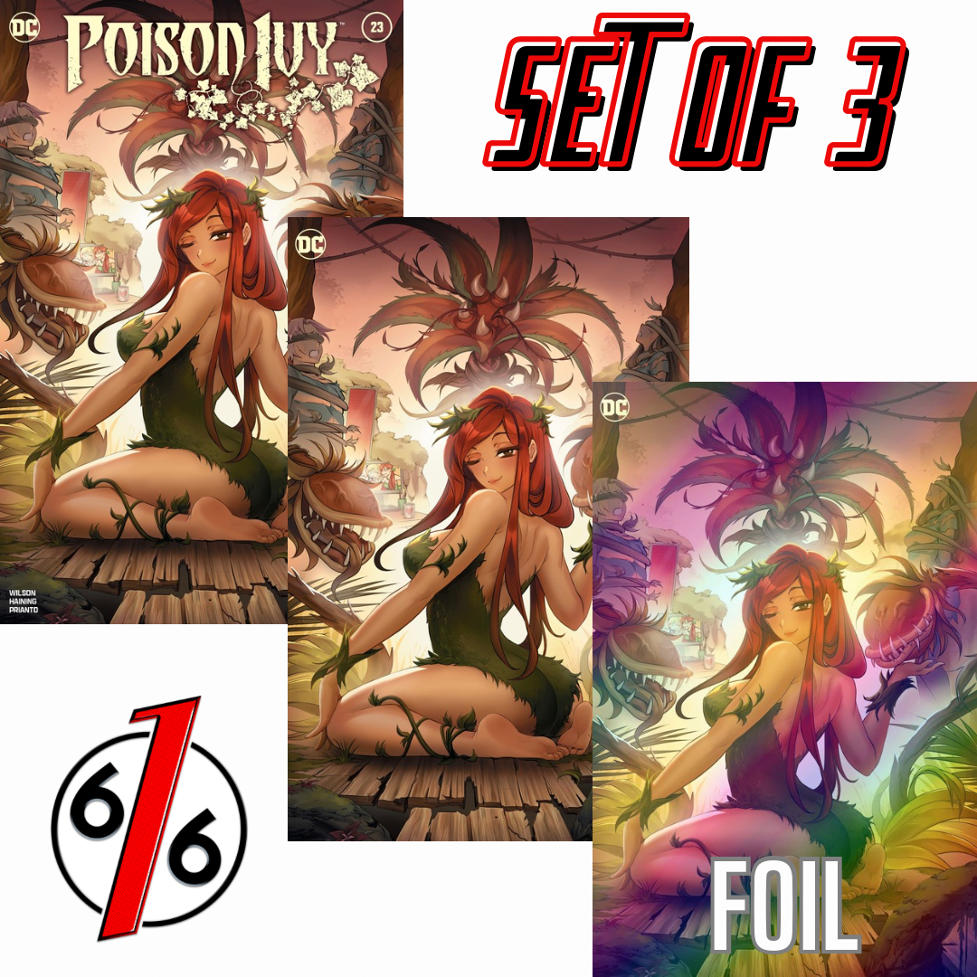 POISON IVY #23 RACHTA LIN 616 Trade Dress & Virgin & Virgin FOIL Variant ABC Set LTD 800 COA